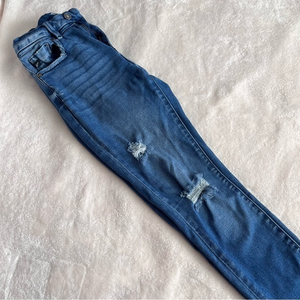 KanCan High Rise Medium Deconstructed Skinny‎ Jean Size 26